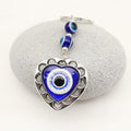 Zinc Alloy Heart Devil Blue Eye Jewelry Findings Accessories for DIY Jewelry Making view 4