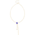 Korean Light Luxury Iron Rhinestone Square Pendant Sweater Necklace For Women view 5