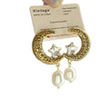 Light Luxury Alloy Moon Star Pearl Stud Earrings With Rhinestones Vintage Elegant Women's Jewelry view 5