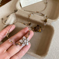 Vintage Ethnic Crystal Stone Star Charm Rope Bangle For Daily Versatile Style view 4