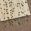 Maillard Vintage Tiger Eye Round Beaded Sweater Necklace, Elegant Light Luxury Geometric Jewelry view 1