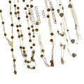 Maillard Vintage Tiger Eye Round Beaded Sweater Necklace, Elegant Light Luxury Geometric Jewelry view 5