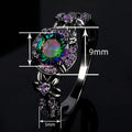 Sweet Cool Colorful Bow Flower Ring For Women, Elegant Niche Gentle Fashion Jewelry view 4