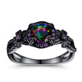 Sweet Cool Colorful Bow Flower Ring For Women, Elegant Niche Gentle Fashion Jewelry view 1