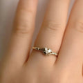 Heart And Star Ring For Women, Gentle Sweet Cool Style Fashion Jewelry Single Ring view 3