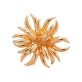 European Style Alloy Metal Flower Open Ring Statement Adjustable Index Finger Jewelry view 5