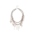 Light Luxury Crystal Cross Tassel Faux Pearl Geometric Choker Necklace for Women view 5