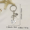 Stainless Steel Pet Memorial Keychain Dog Cat Remembrance Gift view 2