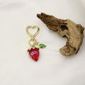 Metal Strawberry Daisy Keychain Bag Charm Gift for Girls view 4