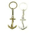 Zinc Alloy Simple Anchor Keychain Bag Charm Gift view 5
