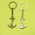 Zinc Alloy Simple Anchor Keychain Bag Charm Gift view 1