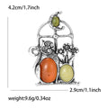 Alloy Rhinestone Cat Brooch Pin For Women Suits And Cardigans view 5