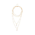 Light Luxury Multi Layer Faux Pearl Waterdrop Pendant Necklace For Women view 5
