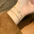 18K Gold Plated Copper Zircon Flower Bangle For Women Light Luxury Daily Commute Jewelry view 2
