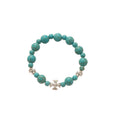 Vintage Ethnic Stone Beaded Bracelet With Cross Pendant For Women, Light Luxury Geometric Jewelry view 5