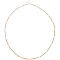 Stainless Steel Tiger Eye Crystal Faux Pearl Beaded Sweater Necklace For Women Light Luxury Vintage Style view 5