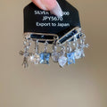 Copper Zircon Cross Pin Stud Earrings For Women Korean Light Luxury Geometric Jewelry view 4