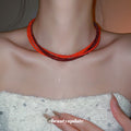 Old Money Style Artificial Crystal Round Beaded Multi Layer Choker Necklace For Women view 3