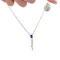 Korean Style Rhinestone Square Pendant Iron Necklace Casual Light Luxury Geometric Choker view 5