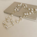Light Luxury Faux Pearl Beaded Layered Sweater Necklace French Vintage Round Geometric Choker view 4
