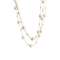 Light Luxury Faux Pearl Beaded Layered Sweater Necklace French Vintage Round Geometric Choker view 5