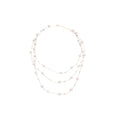 Vintage Crystal Enamel Flower Faux Pearl Sweater Necklace Elegant Light Luxury Pendant view 5
