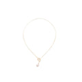 Korean Style Adjustable Faux Pearl Heart Geometric Sweater Necklace For Daily Commute view 5