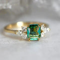 European Style Faux Jade Marquise Ring For Women With Delicate Micro Paved Zircon view 1