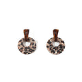 Vintage Leopard Print Acrylic Hollow Round Hoop Drop Statement Light Luxury Stud Earrings view 5