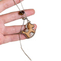 Light Luxury Faux Pearl Sweater Necklace With Wooden Horse Pendant For Daily Commuter Style view 5