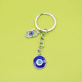 Zinc Alloy Evil Eye Heart Keychain For Gift view 1