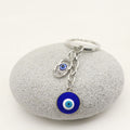 Zinc Alloy Evil Eye Heart Keychain For Gift view 3