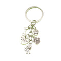 Metal Dog Bowl Bone House Paw Print Keychain Pet Gift view 5