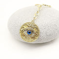 Zinc Alloy Evil Eye Hamsa Hand Keychain For Bag Charm view 3