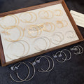 Minimalist Copper Clip On Hoop Earrings Plain Metal Non Pierced Light Luxury Jewelry view 1