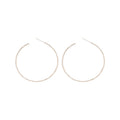 Minimalist Copper Clip On Hoop Earrings Plain Metal Non Pierced Light Luxury Jewelry view 5