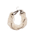 French Multi Layer Faux Pearl Necklace Ear Hook Bracelet Light Luxury Jewelry Set view 5