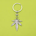 Silver Zinc Alloy Maple Leaf Jewelry Findings Accessories for DIY Jewelry Making view 1