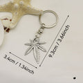 Silver Zinc Alloy Maple Leaf Jewelry Findings Accessories for DIY Jewelry Making view 2