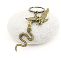 Zinc Alloy Snake And Eagle Keychain Gift Key Ring view 3