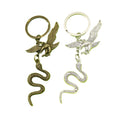 Zinc Alloy Snake And Eagle Keychain Gift Key Ring view 5