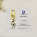 Metal Evil Eye Keychain Protection Good Luck Gift view 2