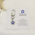 Zinc Alloy Evil Eye Good Luck Keychain Gift view 1