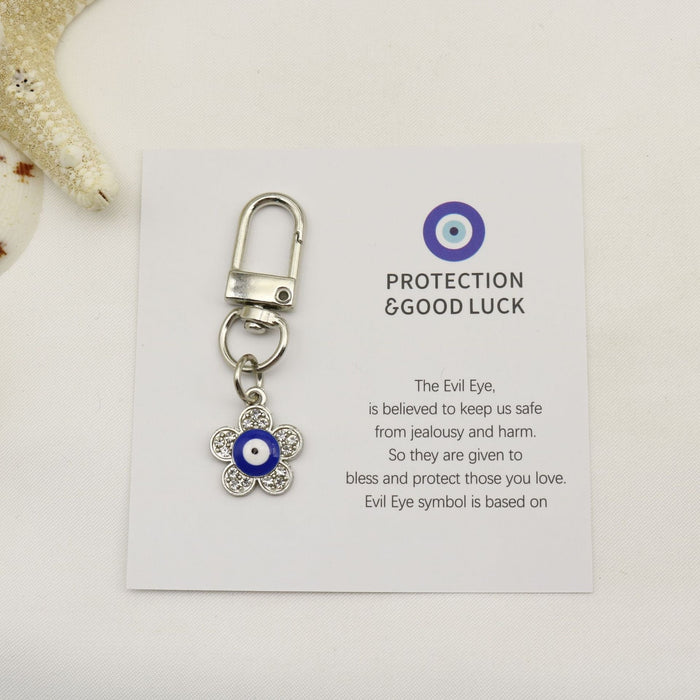 Zinc Alloy Evil Eye Good Luck Keychain Gift