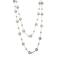 Light Luxury Faux Pearl Crystal Beaded Round Geometric Sweater Necklace Vintage Elegant Design view 5