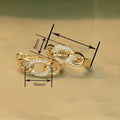 Light Luxury Micro Pave Ear Cuff For Women, Metal Hoop Niche Design Daily Jewelry Accessory Earrings view 4