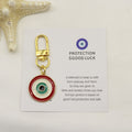 Zinc Alloy Blue Evil Eye Keychain Good Luck Protection Gift view 6