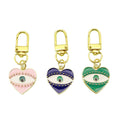 Metal Evil Eye Good Luck Keychain Bag Charm Gift view 5