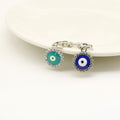 Metal Evil Eye Good Luck Keychain Protection Gift view 3