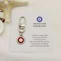 Metal Evil Eye Good Luck Keychain Protection Gift view 6
